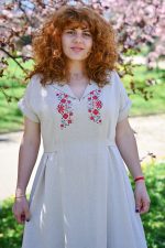 Дълга ленена рокля "Извор на младостта" - Image 3